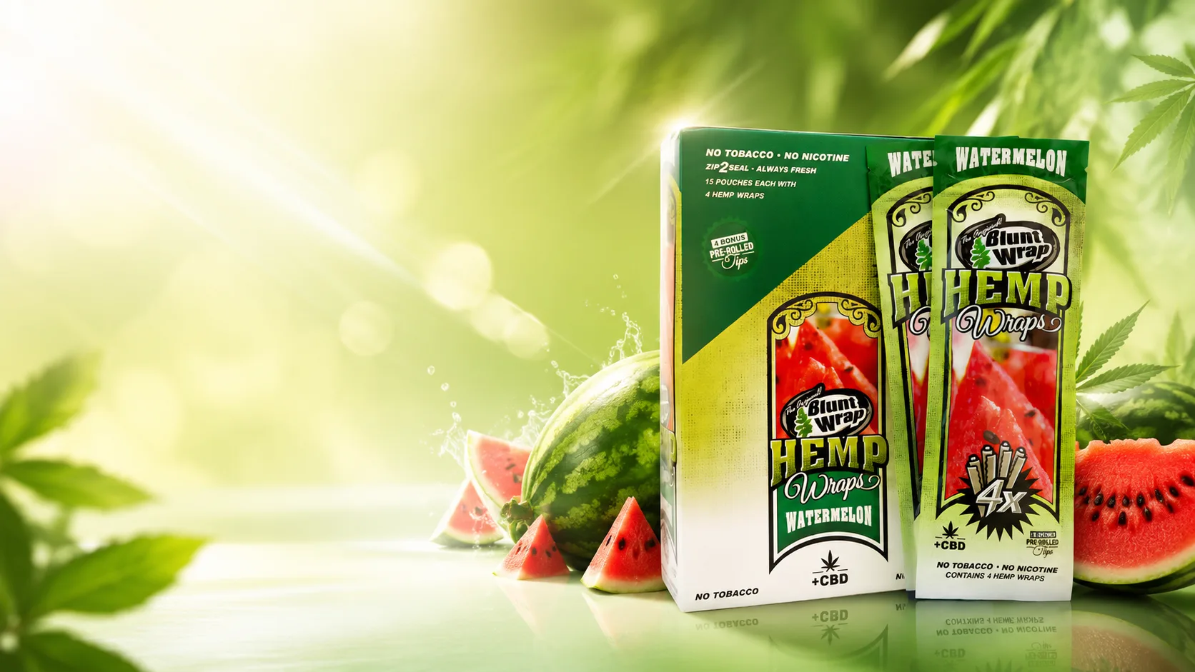 HEMP WRAP 4X WATERMELON