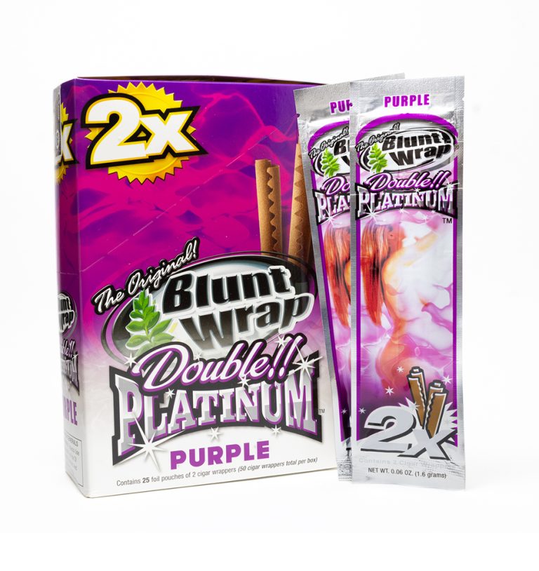 double platinum blunt wrap 2x purple