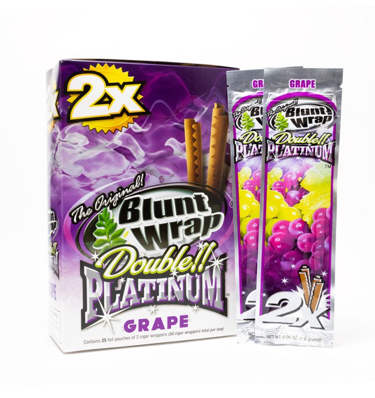 blunt wrap double platinum 2x grape